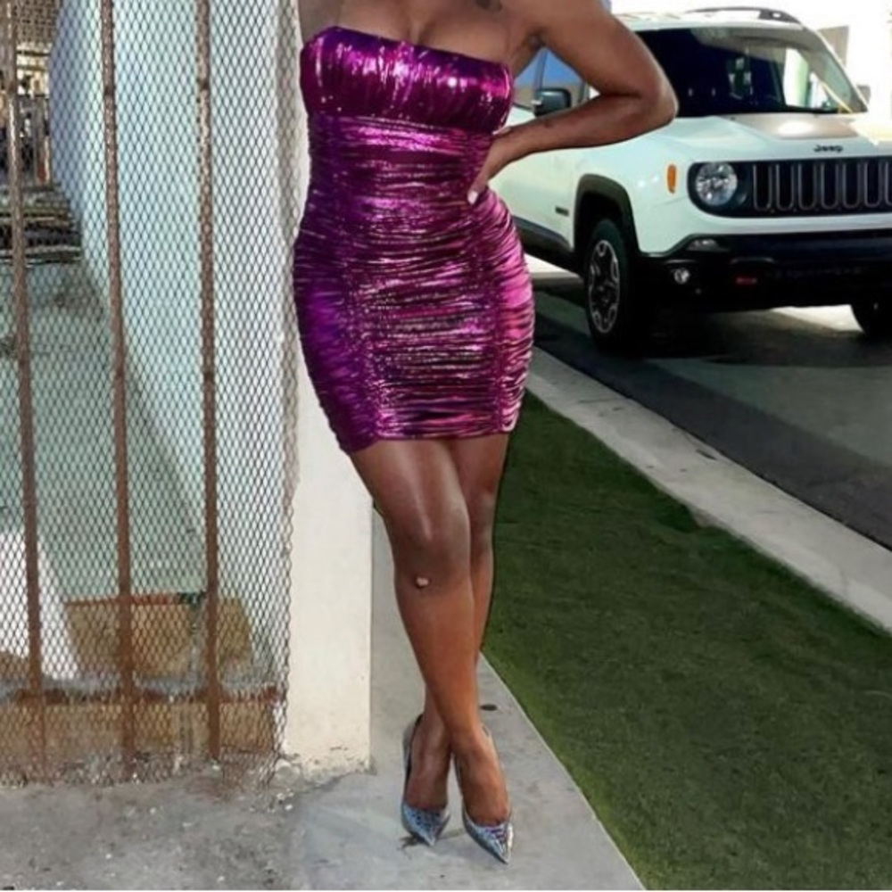 Metallic dress